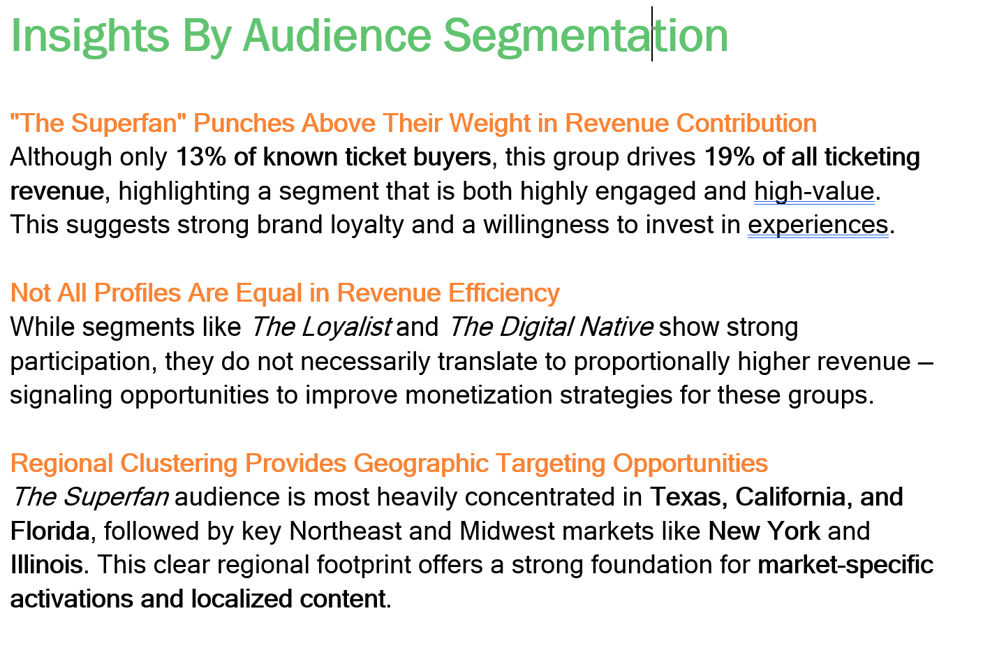 Ticket Sales Breakdown